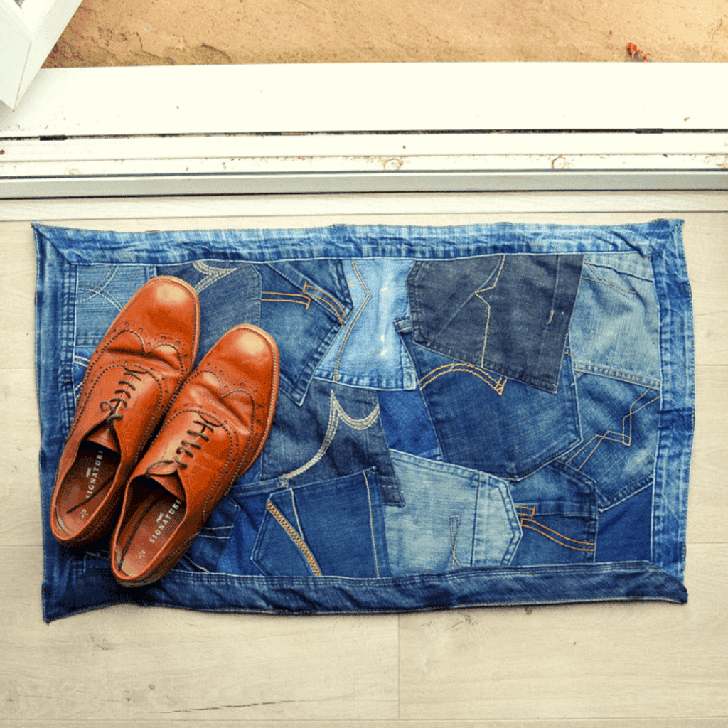 What Can You Do With Old Jeans Pockets? Pillar Box Blue
