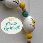 DIY spring egg wreath