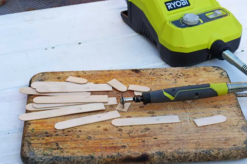 cutting craft sticks with rotary tool