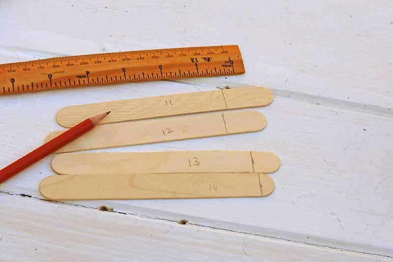 marking lollipop sticks