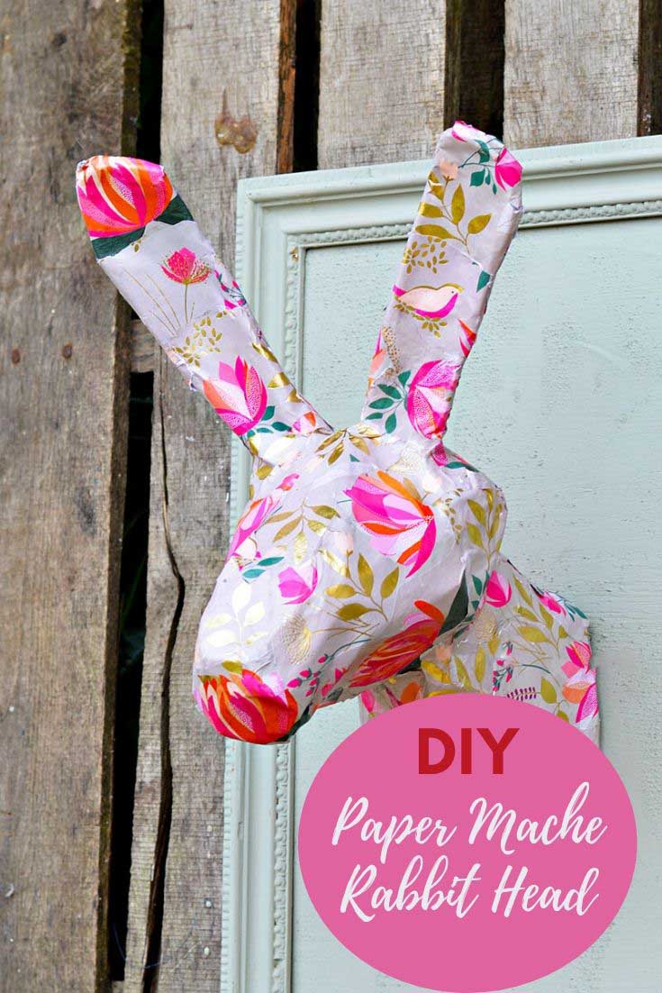 How To Make An Adorable Papier Mâché Bunny - My Humble Home and Garden