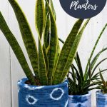 Boho indigo vases