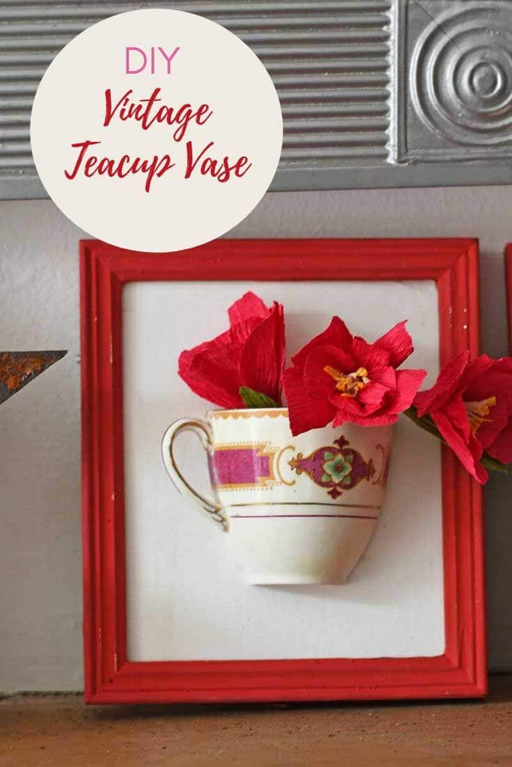 Repurposed broken China wall vase