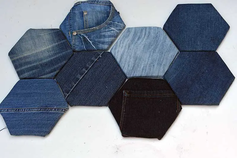 How To Make A Fabric Pin Board With Denim - Pillar Box Blue