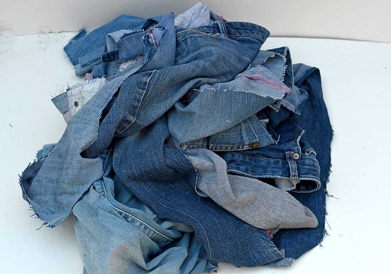 Denim scraps