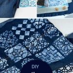 upcycled jeans table runner