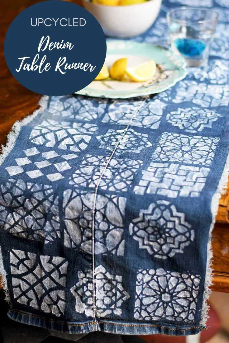 How to make a denim table runner
