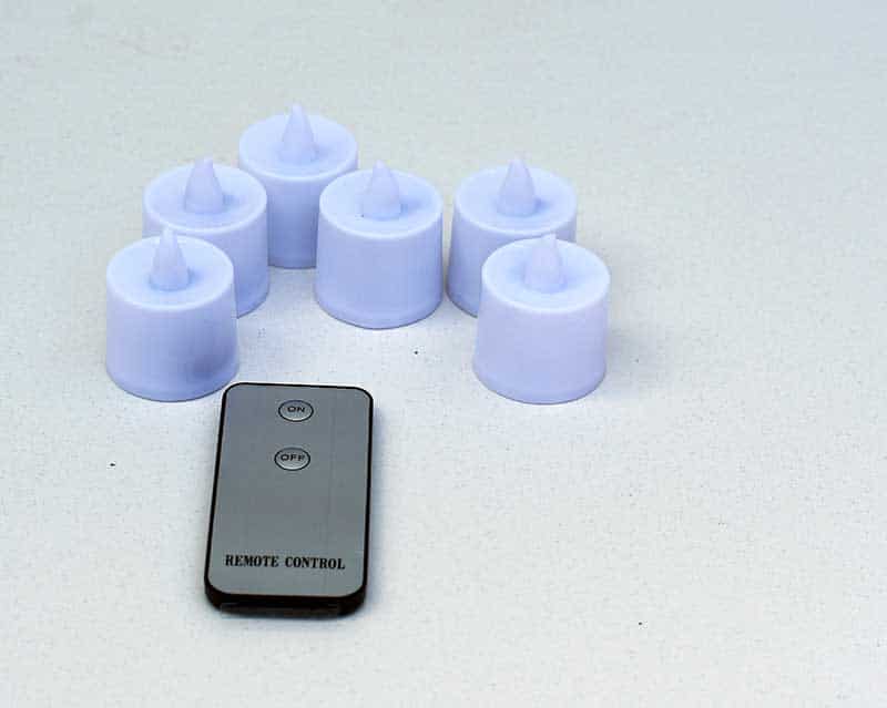 Remote control tea lights