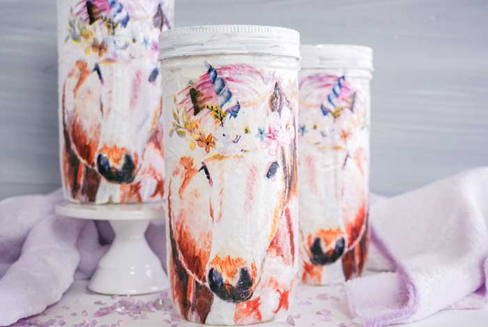 How to Napkin Decoupage · Just That Perfect Piece