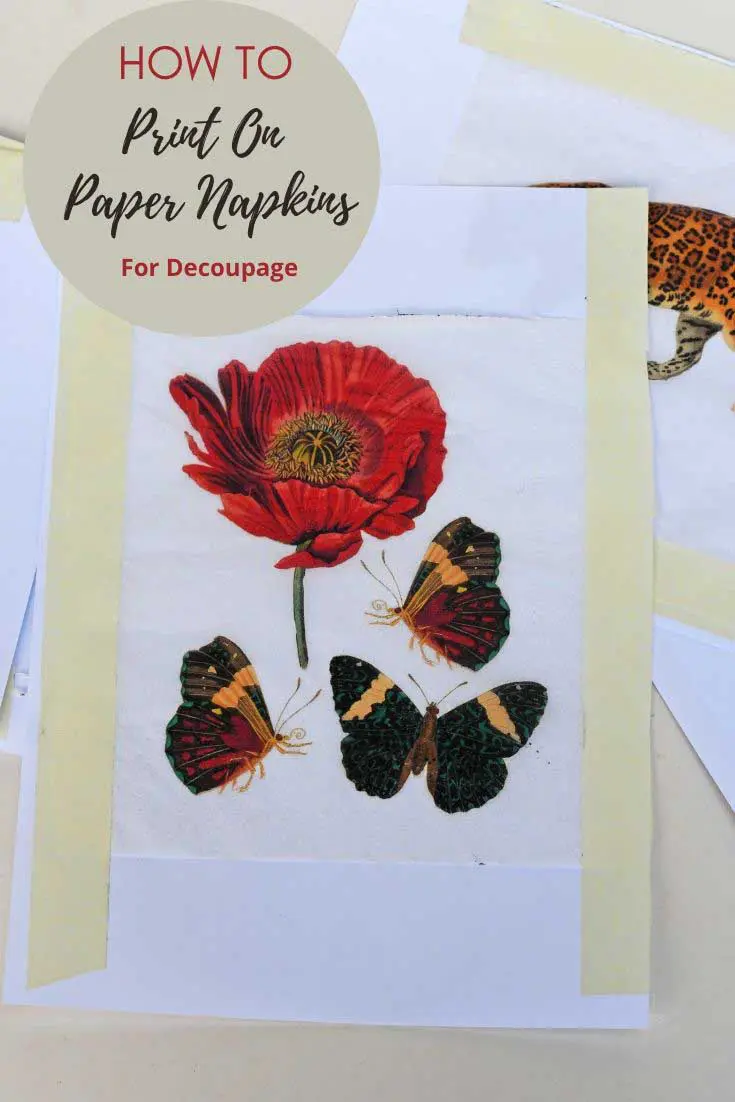 How To Do Paper Napkin Decoupage-All You Need To Know - Pillar Box Blue