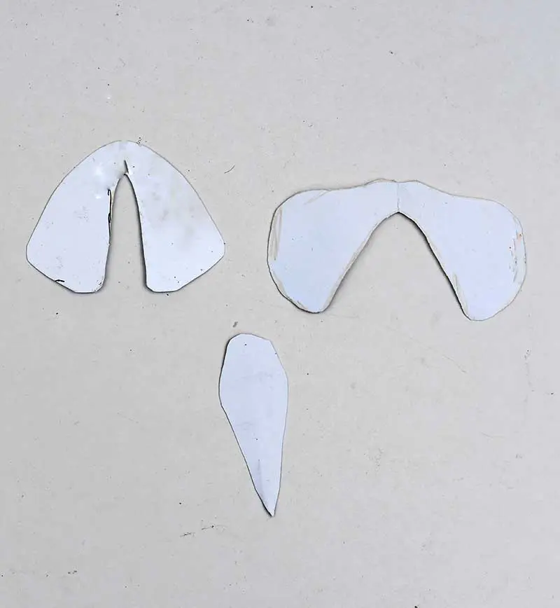 scrap fabric moth template
