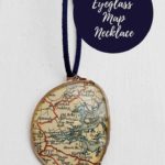 diy map necklace