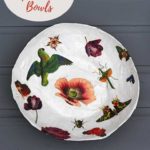 How To Make A Paper Mache Bowl With Decoupage - Pillar Box Blue