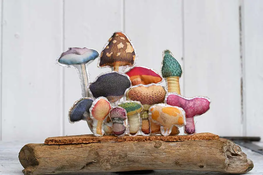 Fabric mushroom display