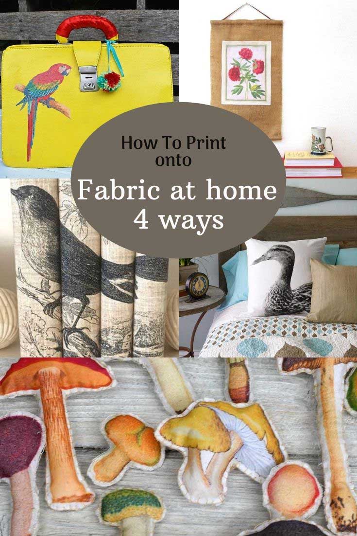 How To Print On Fabric At Home Four Ways -Pillarboxblue - Pillar Box Blue