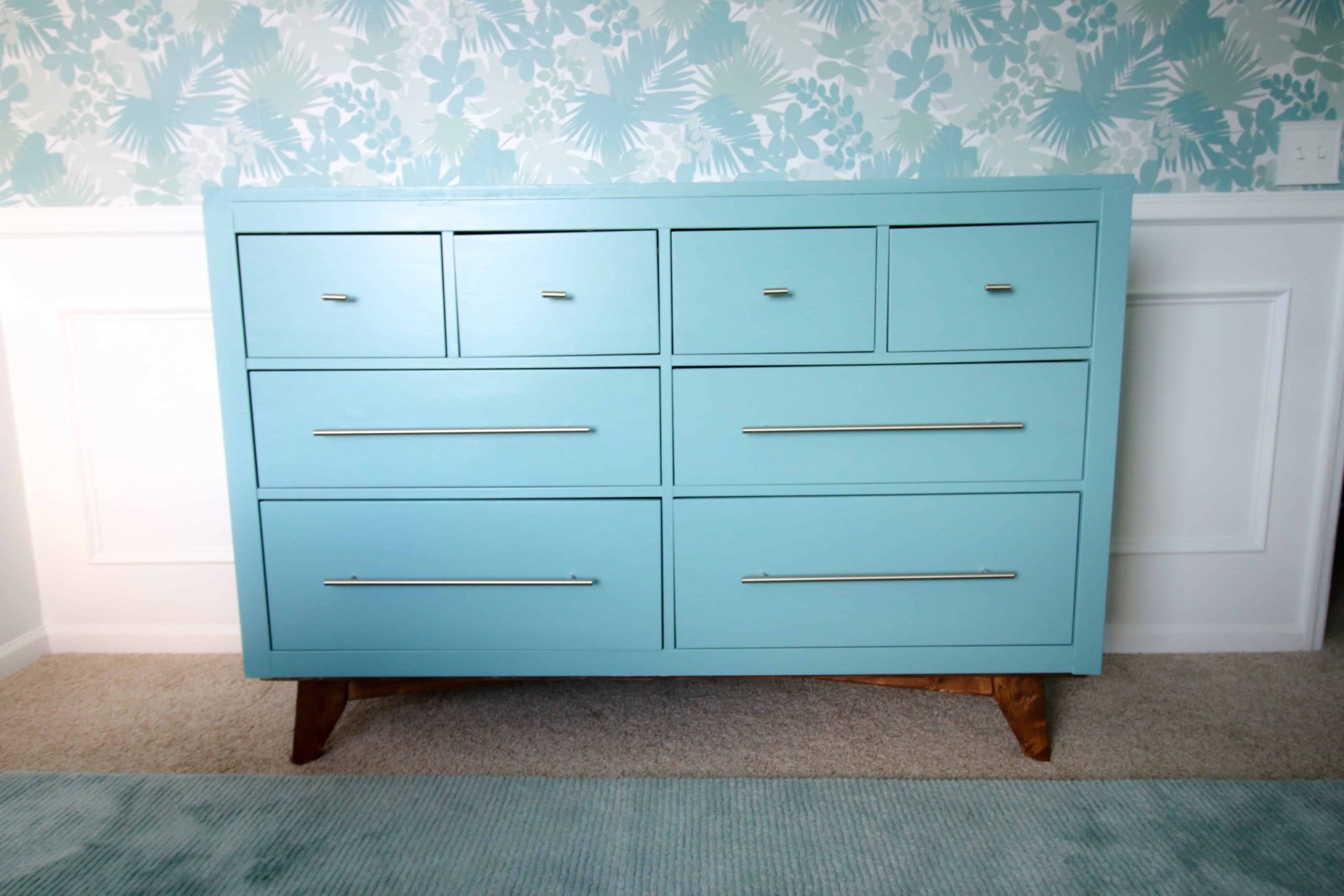 23 of the Best Ikea Hemnes Dresser Hacks and Upcycles Pillar Box Blue