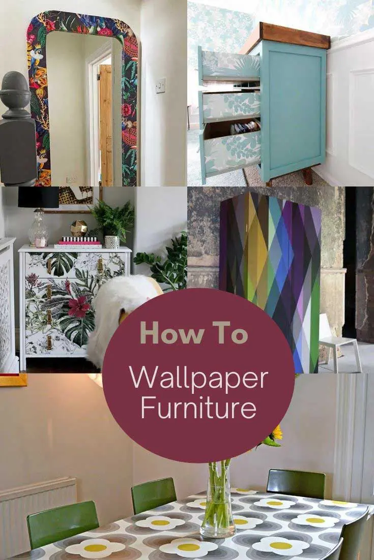 How to wallpaper furniture ideas