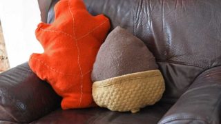 fall diy sweater pillows