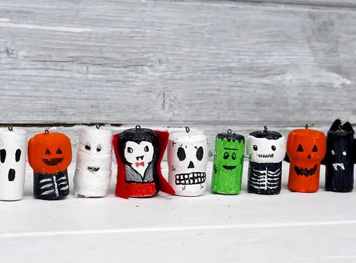 Halloween wine corks