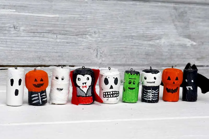 Halloween wine corks