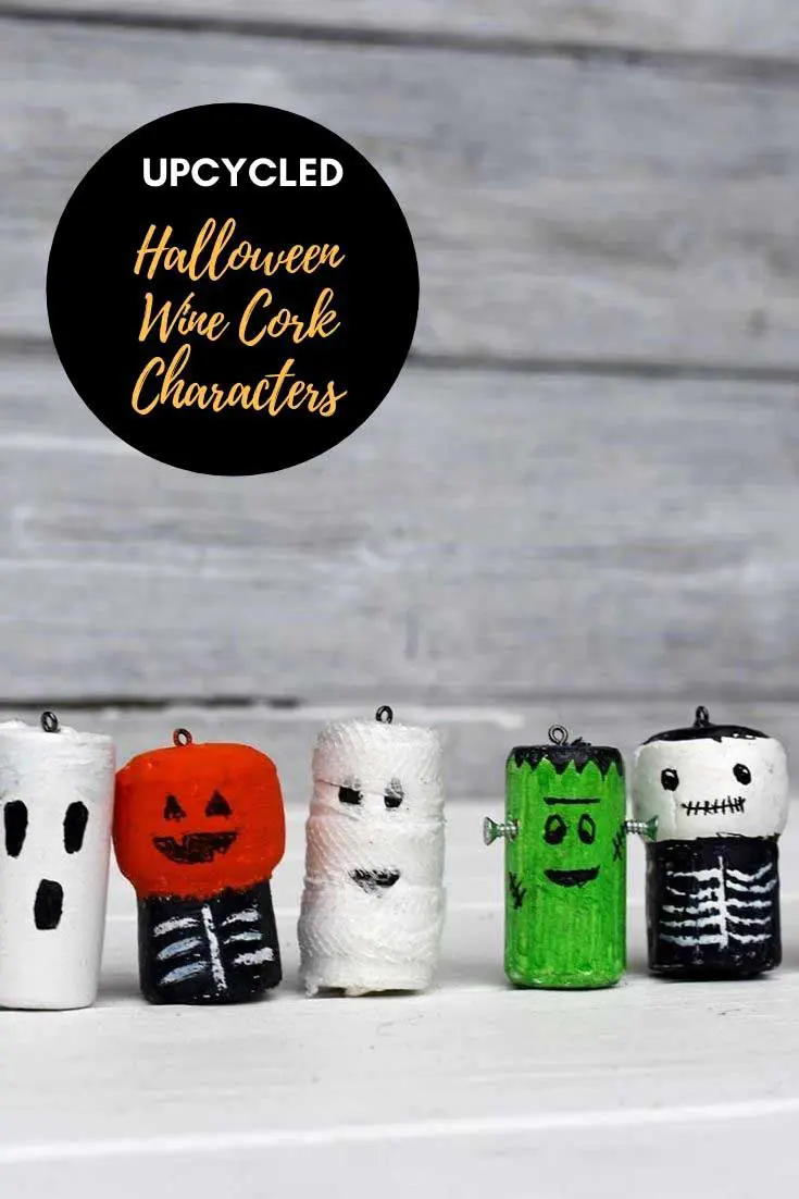 Halloween wine cork crafts