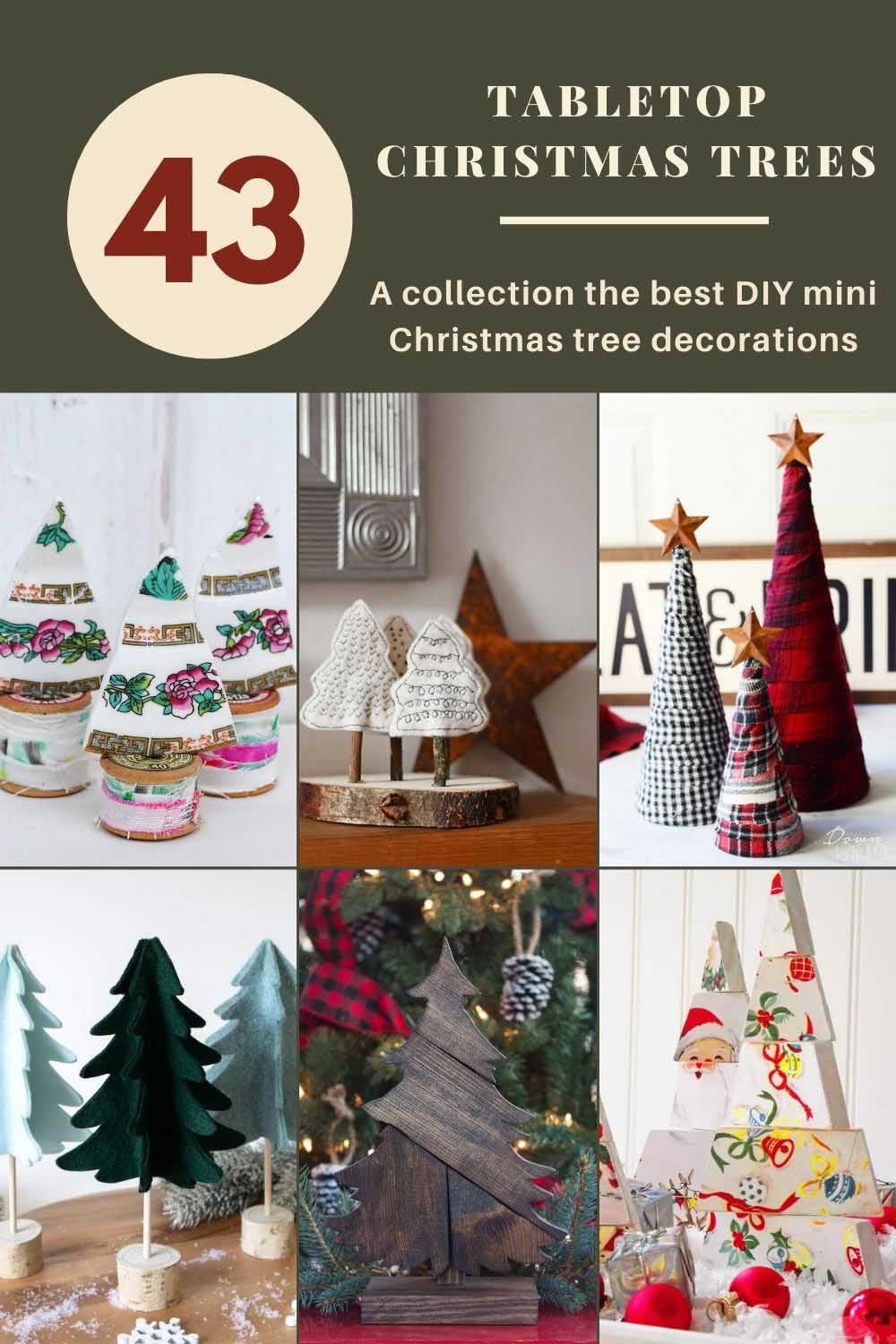 43 tabletop Christmas tree decorations