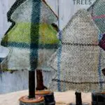 upcycled fabric trees