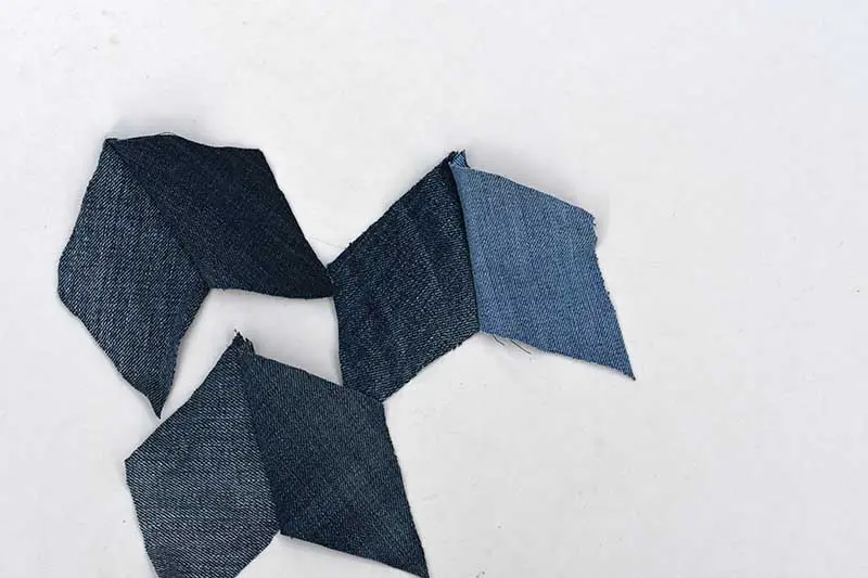 How To Make Upcycled Denim Patchwork Quilted Stars Decoration - Pillar ...