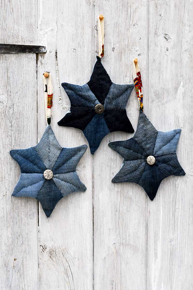 three_denim_patchwork_quilted_stars