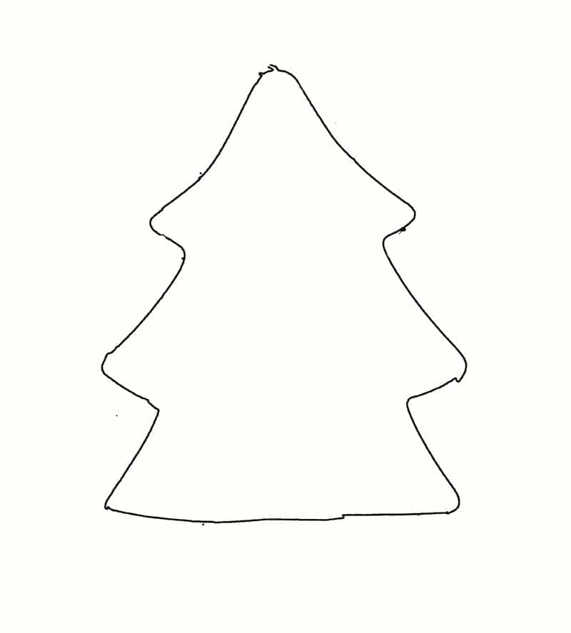 Christmas tree template