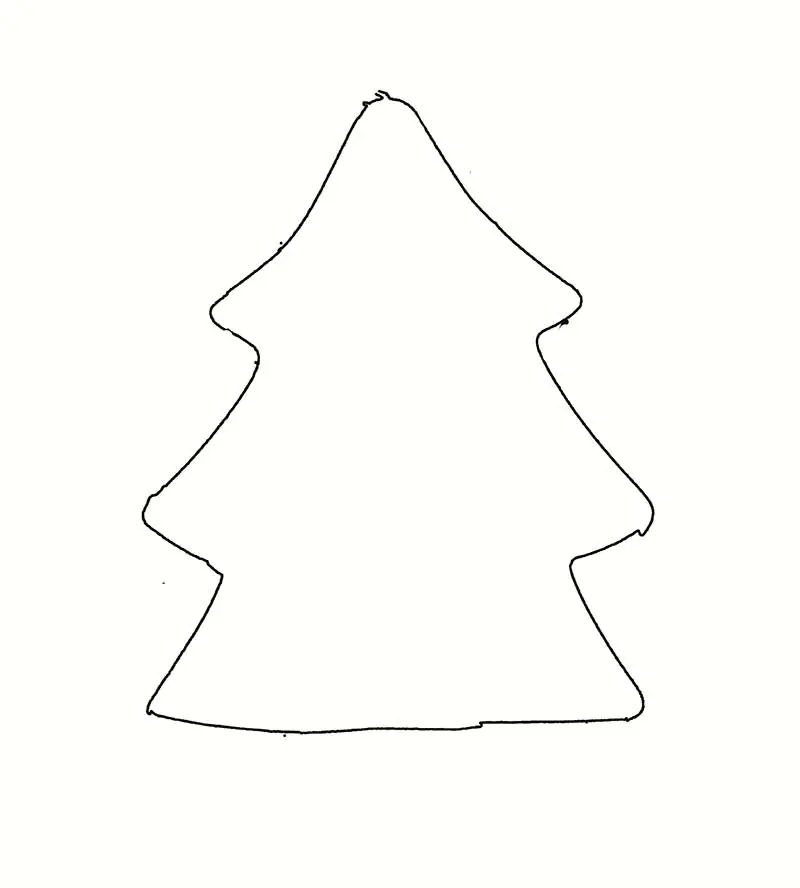 Christmas tree template