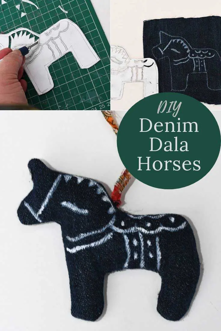 DIY Swedish Dala horse ornaments