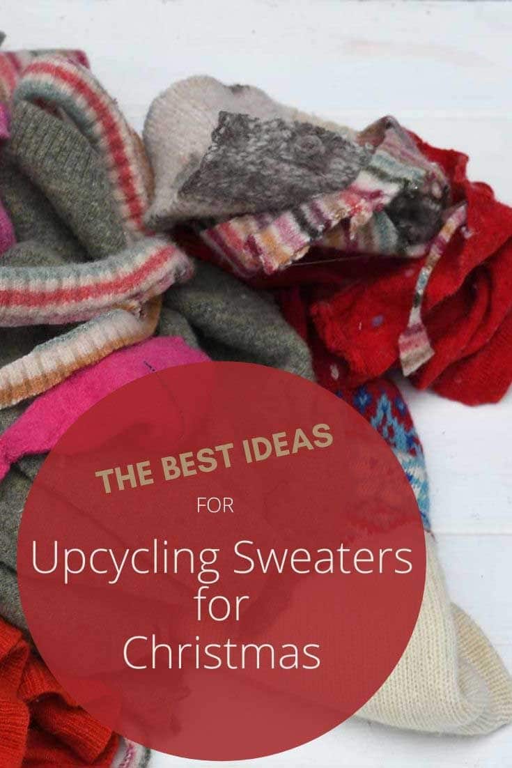 the best ideas for upcycling sweaters for Christmas