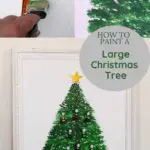Painted flat Christmas tree