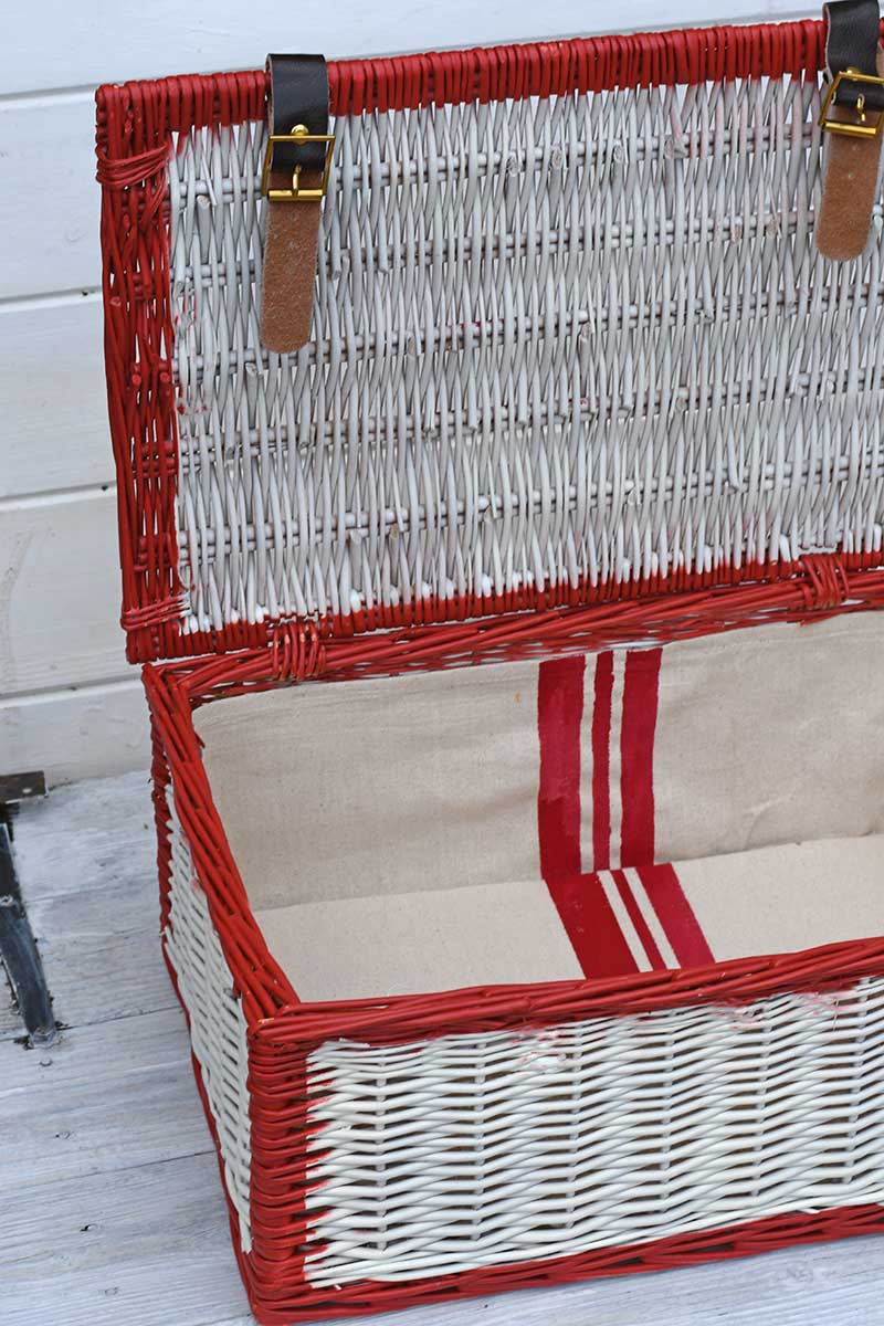 How to paint a wicker basket