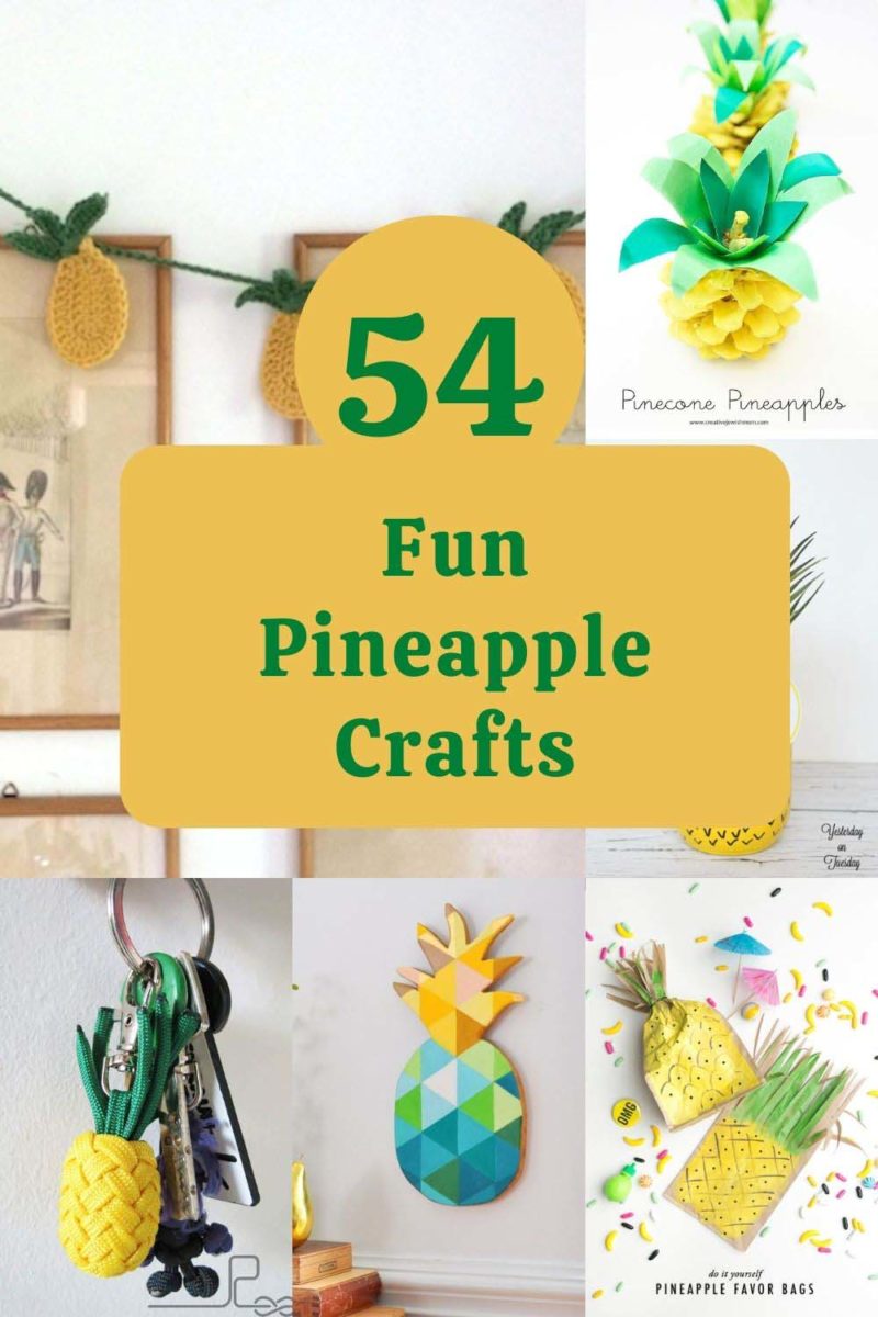 59 Tropical Pineapple Crafts To Sweeten Your DIY Projects Pillar Box Blue