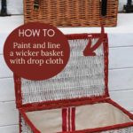 How to paint a wicker basket