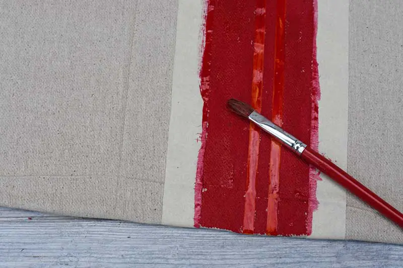 painting French linen stripes