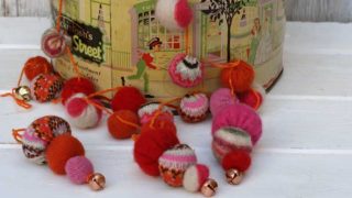 sweater ball christmas garland and ornaments