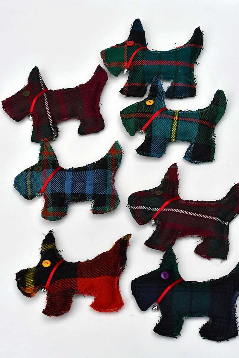 All the tartan Scottie dogs