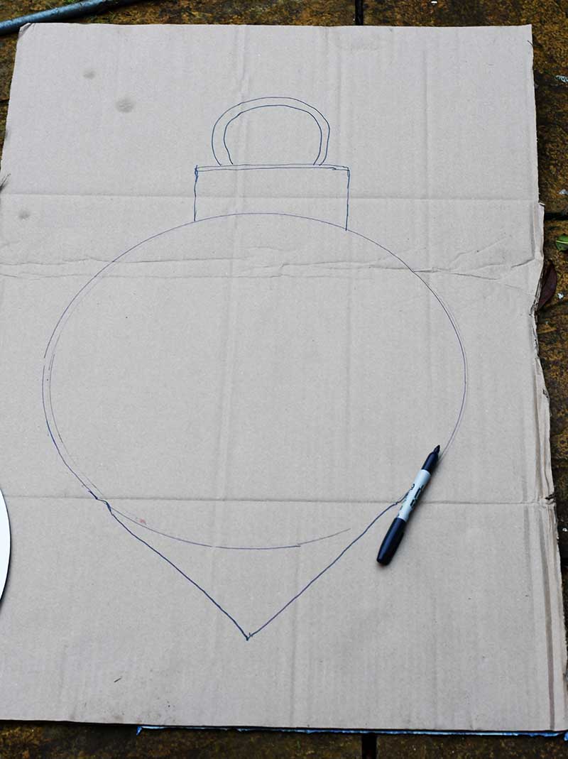 Giant bauble drawing