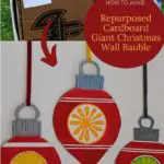 repurposed cardboard Christmas decorations