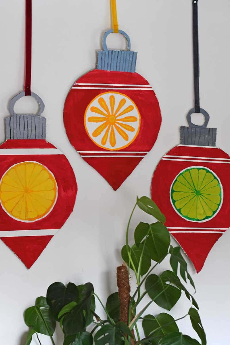 Cardboard Christmas ornaments