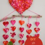 3d Paper mache heart