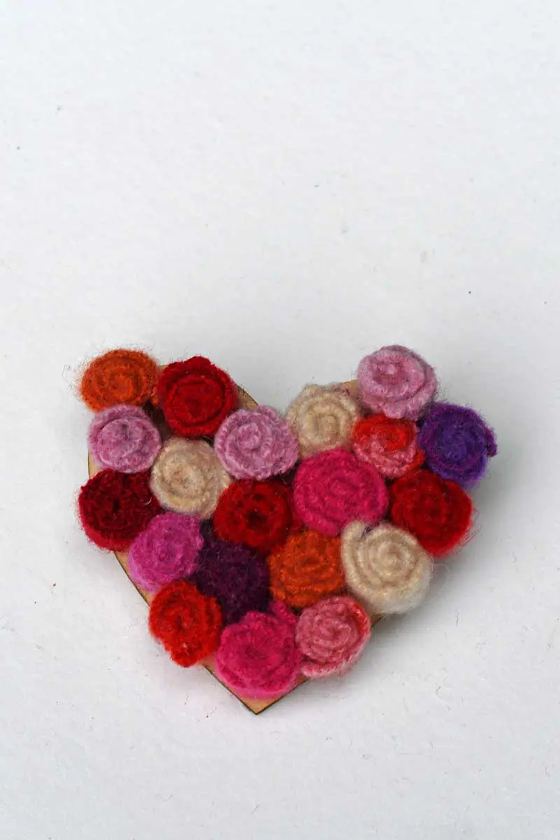 a new batch of Heart Felt brooches