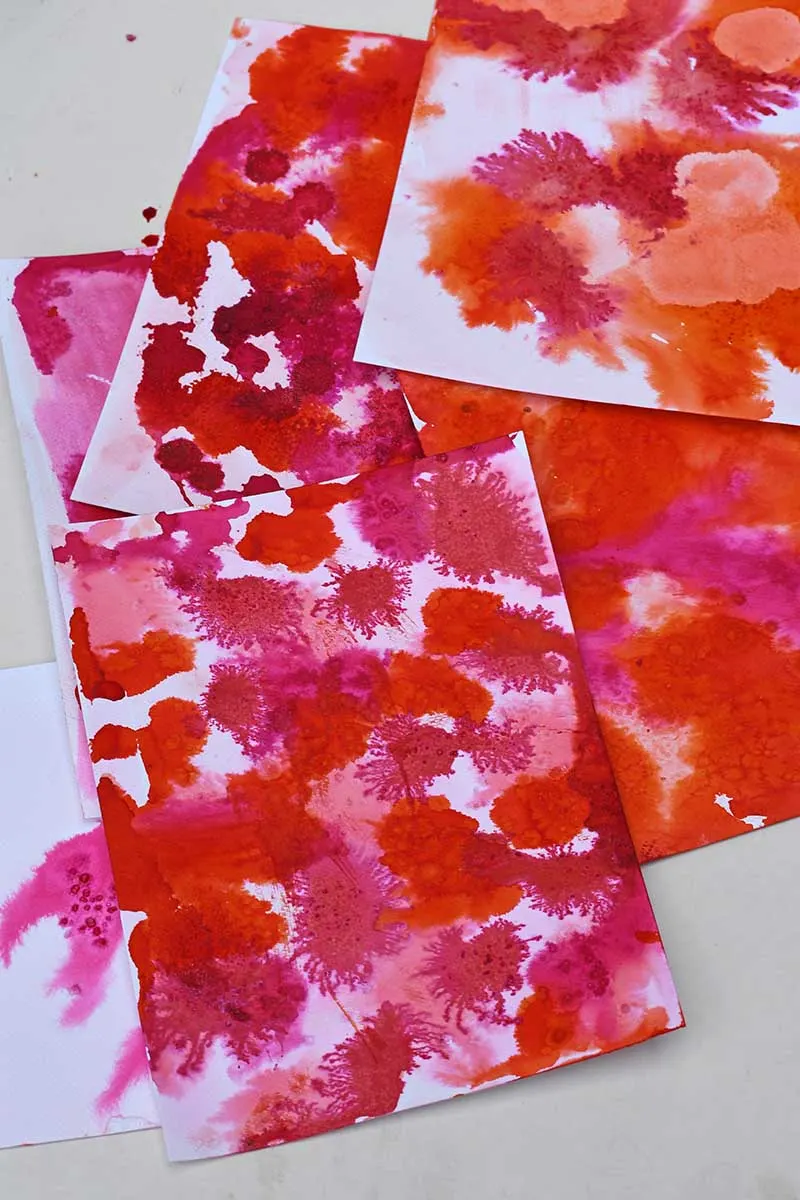 watercolor ink sheets