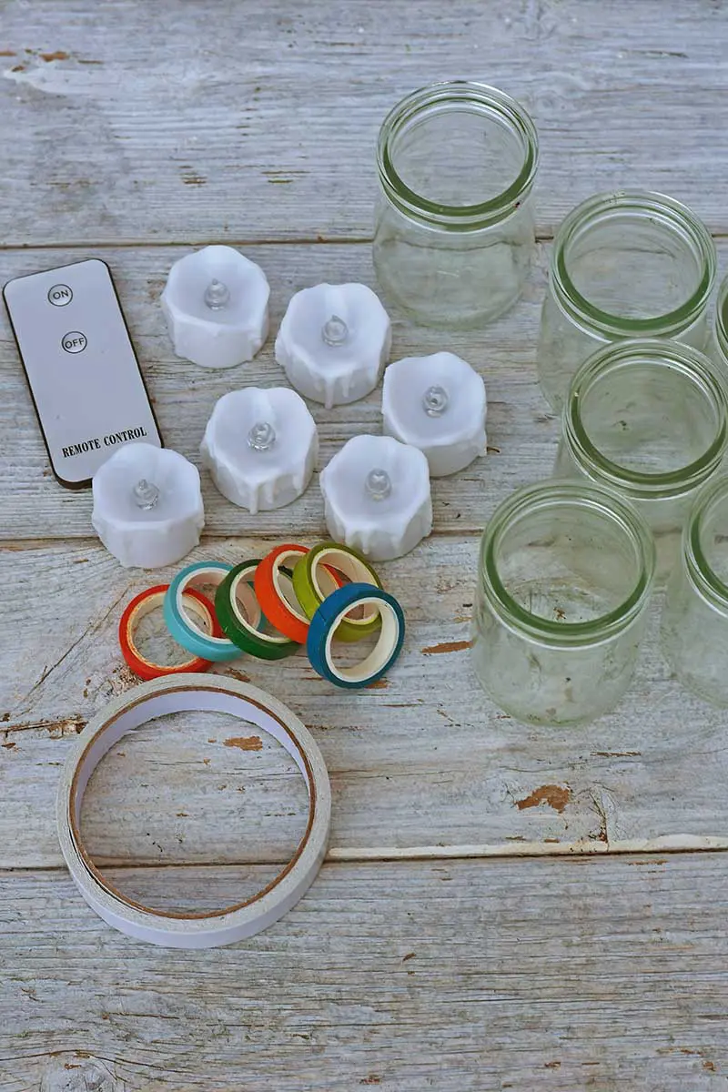 What you need for lantern tea light jars