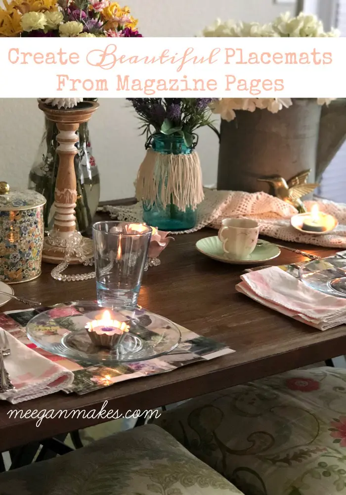 25 Great Ideas For Making Placemats for Your Tables - Pillar Box Blue