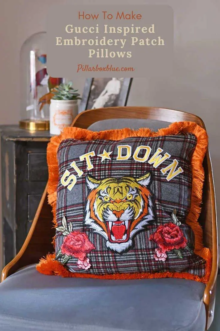 DIY-Gucci-Inspired-Tiger-pillow