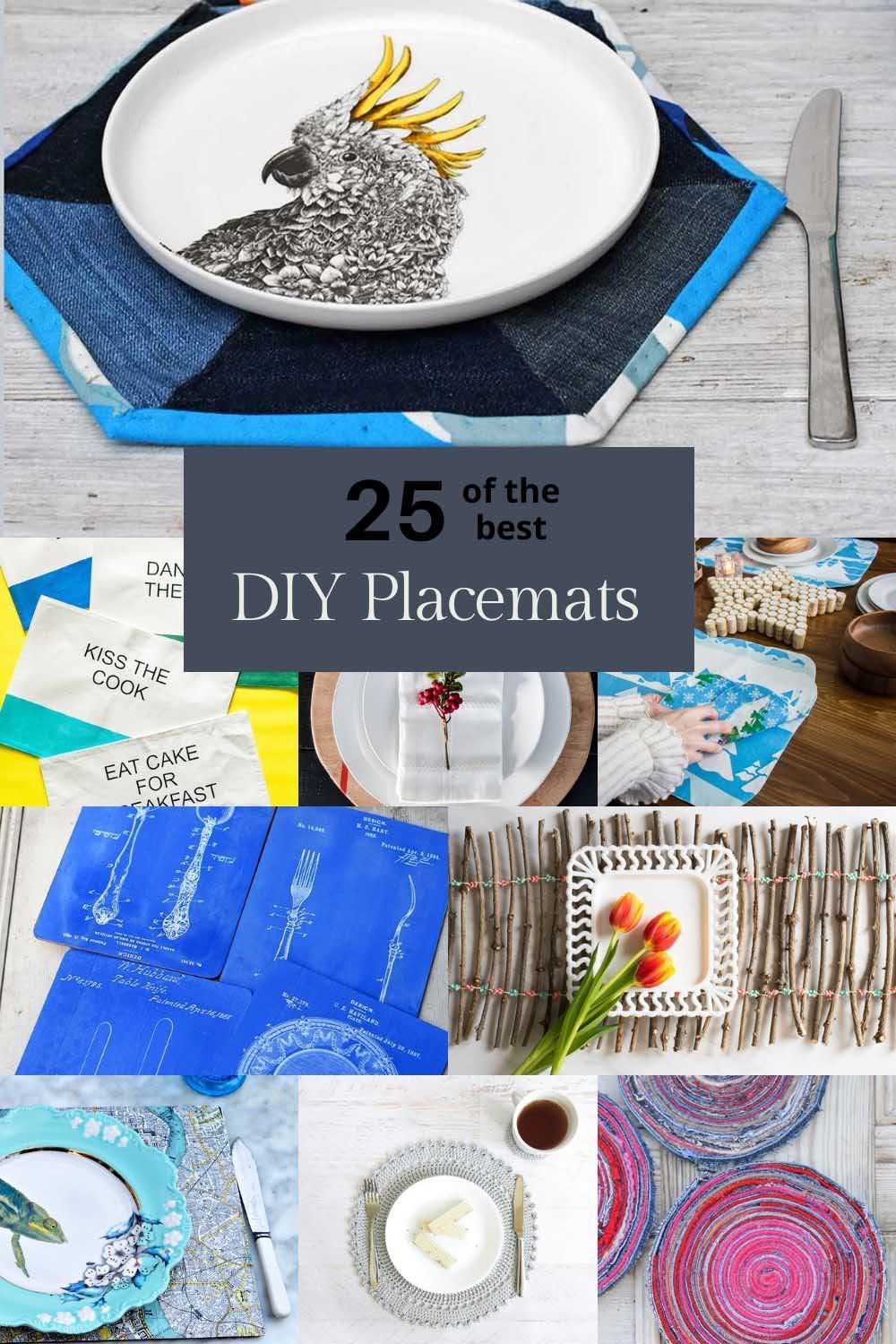 making placemats the 25 best DIYs